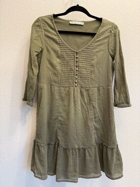 Abercrombie & Fitch Olive Green Mini Dress Size XST